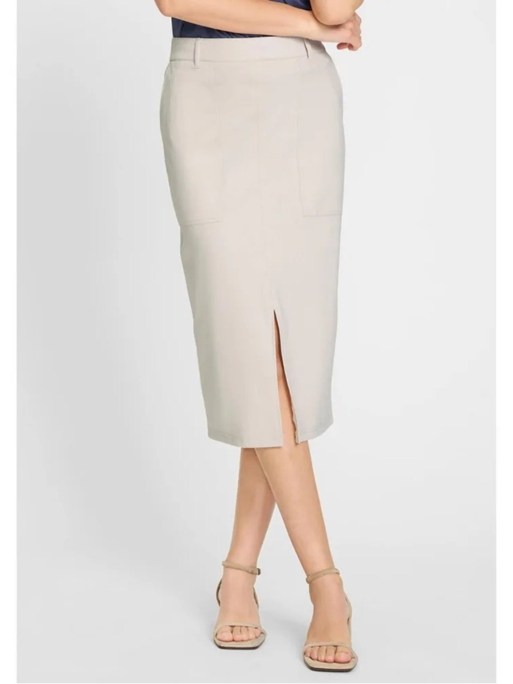 Olsen PullOn Midi Stretch Skirt in Ponce Size 8 NWT